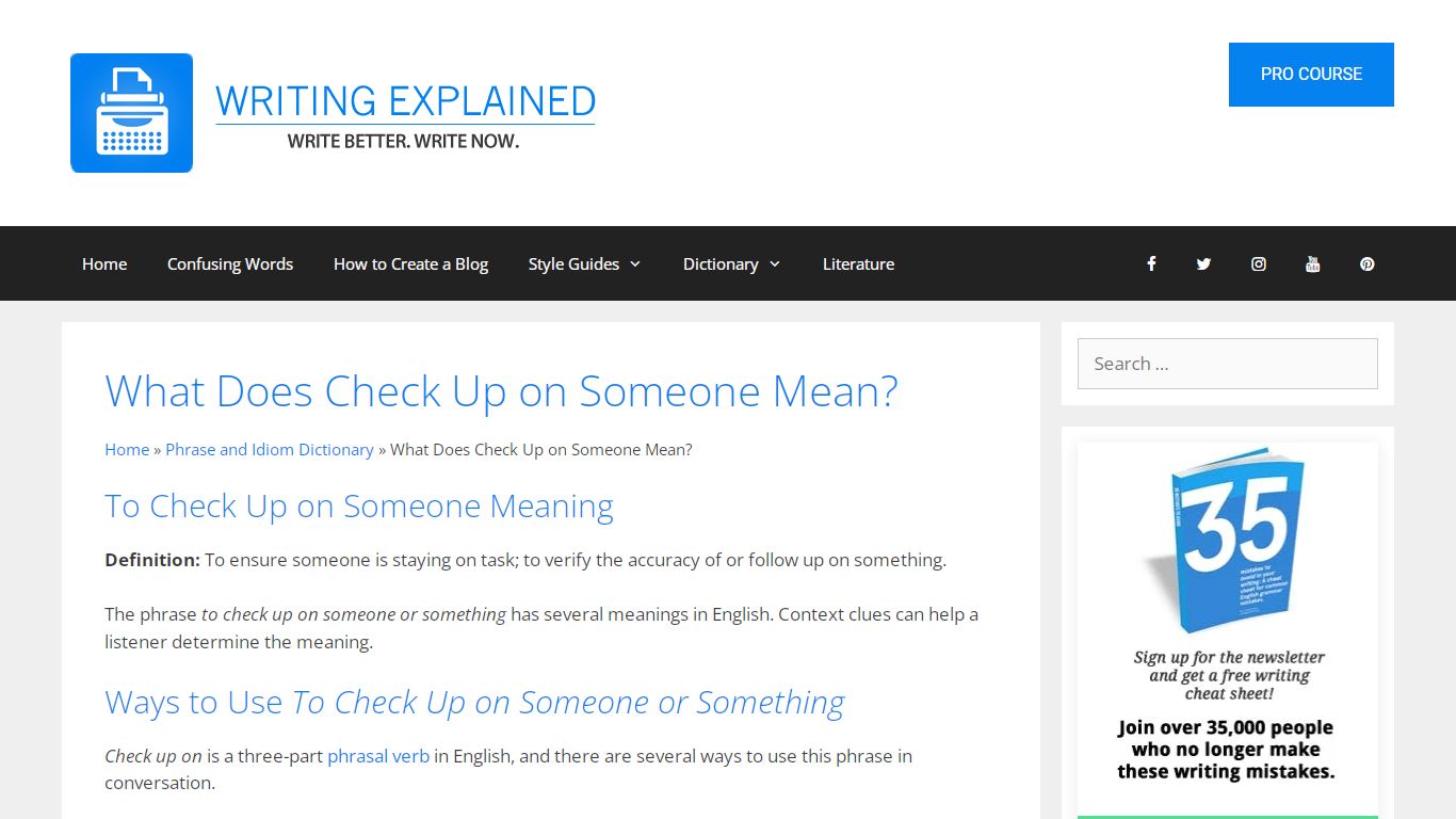 What Does Check Up on Someone Mean? - Writing Explained